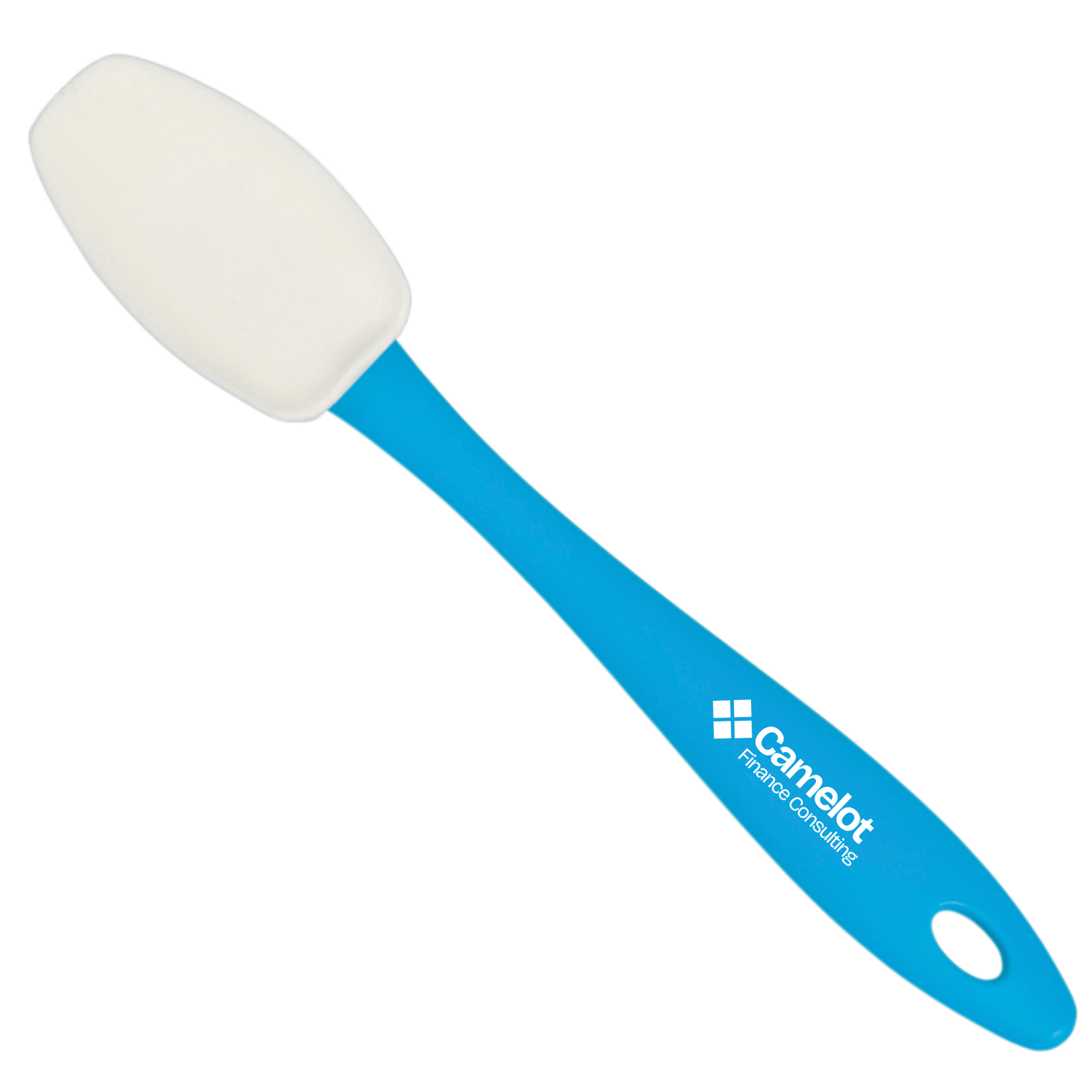 Imprinted - Azul Blue Handle - White Spoon